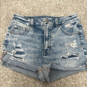 American Eagle Outfitters Blue Jean Shorts High-Waisted